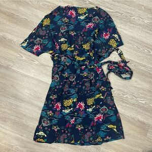 Antoine & Lili dress navy blue floral mini dress